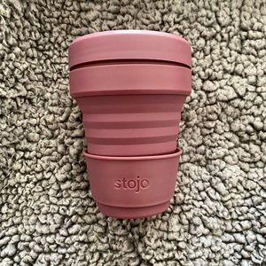 Stojo Collapsible 12 Oz Cup with 4 Reusable Straws